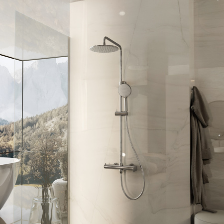 Душевая стойка со смесителем Vincea Rondo VSFS-1R0CH хром