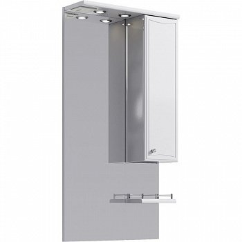 Зеркальный шкаф Aqwella Барселона 55 Ba.02.55 с подсветкой Белый