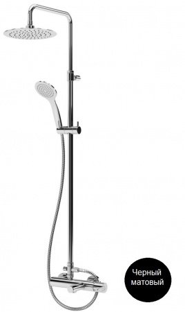 Душевая стойка Cezares LEAF-CVDA-30-NOP черный матовый