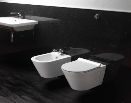 Унитаз подвесной безободковый GSI Norm 861511 белый