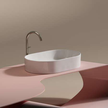 Раковина накладная 60см Ceramica Nova Element CN6048 белый