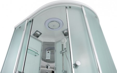 Душевая кабина Timo Comfort T-8802 L F 120x85x220 профиль хром глянцевый, стекло матовое