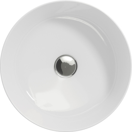 Раковина накладная 38см Cersanit Crea 38 Ring UM-CRE38/1-oc-R белый
