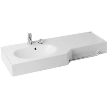 Раковина подвесная 125см Акватон Отель 1A70113WOT01L белый