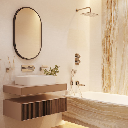 Смеситель IDDIS с двумя выходами с управлением Push Control встраиваемый  Slide SLISBBTi67