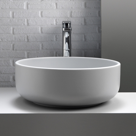 Раковина накладная 46см Kerasan Ciotola 430230 белый матовый