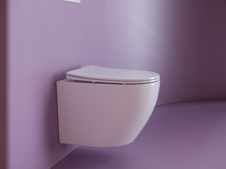 Унитаз подвесной безободковый Ceramica Nova Uno CN11001 белый