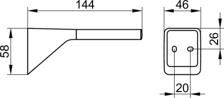 Держатель запасных рулонов Keuco Aveno 14663370000 черный матовый