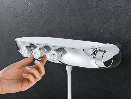 Встраиваемая душевая система Grohe Rainshower SmartControl 26443LS0 хром/белый