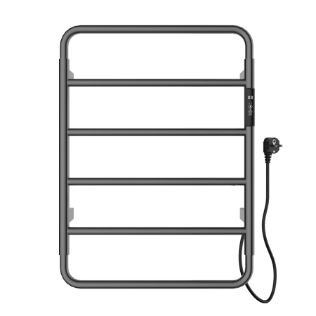 Полотенцесушитель электрический WONZON & WOGHAND WISMAR, Темный графит (WW-AL201-GM)
