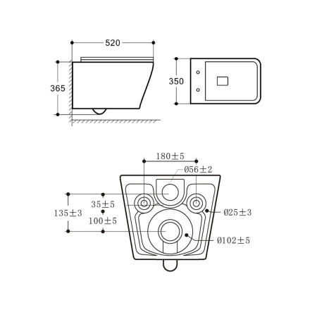 Унитаз подвесной безободковый Vincea Cool VT1-210 белый, с сиденьем микролифт