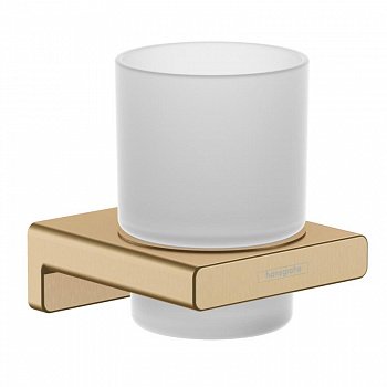 Стакан для ванной Hansgrohe AddStories 41749140 бронза шлифованная