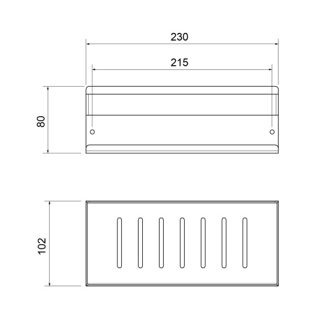Полка Timo Luiro 18579/03 черный матовый