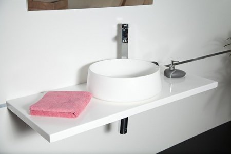 Раковина накладная 43см MonteBianco Colosseus 11052 белый матовый