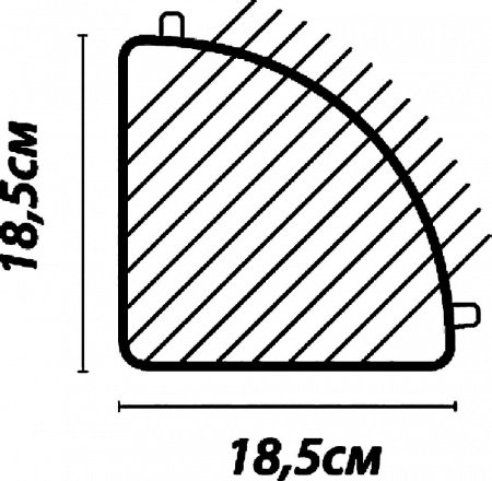 Угловая полка Fixsen FX-858-1 Антик