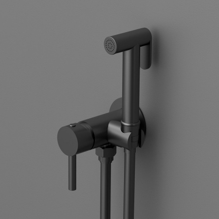 Гигиенический душ со смесителем Vincea VHFW-101MB черный матовый