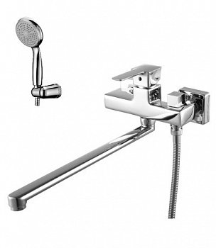 Смеситель для ванны с душем Lemark Basis LM3617C хром