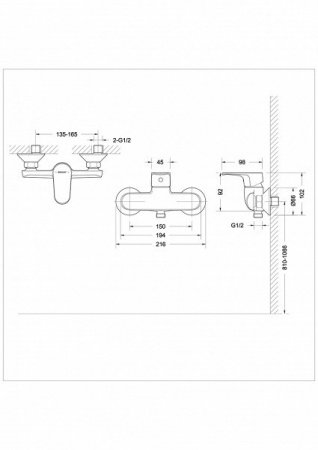 Смеситель для душа Bravat Alfa F9120178CP-01 хром