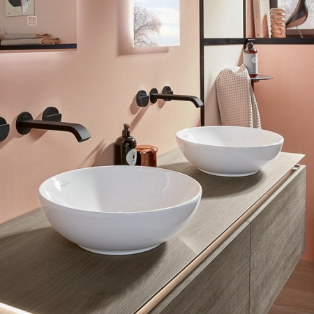 Раковина накладная 38см Villeroy & Boch Loop & friends 4A450001 alpin