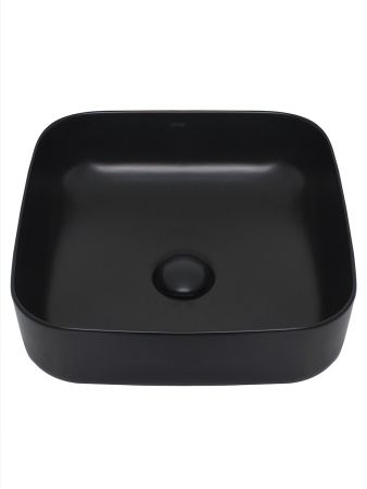 Раковина накладная 39см AQUAme AQM5011MB черный матовый