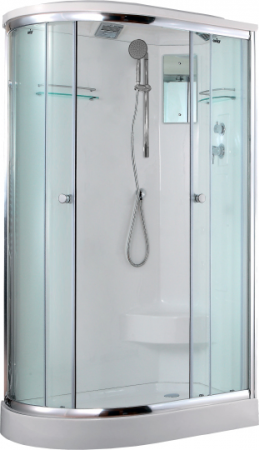 Душевая кабина Timo Lux T-7702 R P 120x85x225 профиль хром глянцевый, стекло прозрачное