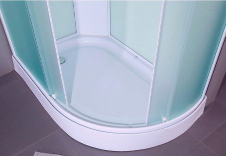 Душевая кабина Timo Eco TE-0702 L P 120x80x215 профиль белый, стекло рифленое