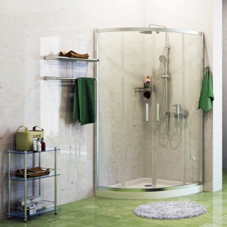 Душевой угол WasserKraft Main 41S23 100x100x200, профиль хром, стекло прозрачное
