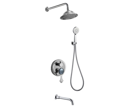 Душевая система встраиваемая Bronze de Luxe YASMINA NT800/B03, хром