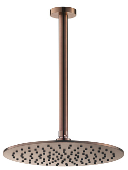 Потолочный (кронштейн 25см) верхний душ 30см Benesque Lumiere 22010806 бронза брашированная