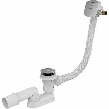 Слив-перелив Alcaplast A509KM-120 Click-Clack белый хром