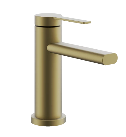 Смеситель для раковины BELZ B10813-5, золото матовое