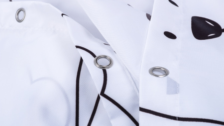 Шторка для ванной Fixsen Panda FX-2501, без колец