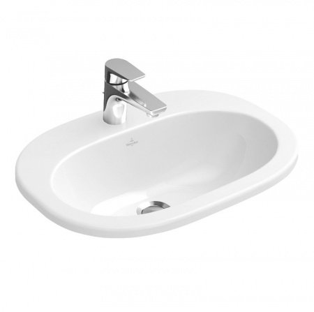Раковина встраиваемая сверху 56 см Villeroy & Boch O.novo 41615601 alpin
