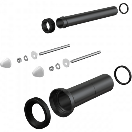 Впускной / выпускной патрубок для унитаза Alcaplast M9000 черный