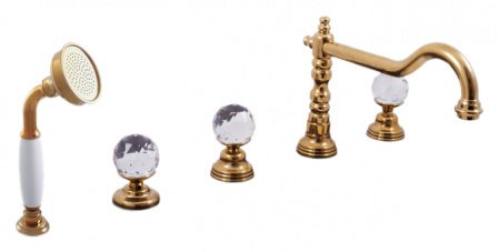 Смеситель на борт ванны Rav Slezak Brilliance164.5P хром