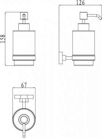 Дозатор для жидкого мыла Ravak Chrome X07P223 Белый Хром