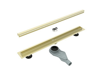 Желоб линейный ESBANO SLIM S-SIDE-80SG 80см золото матовое