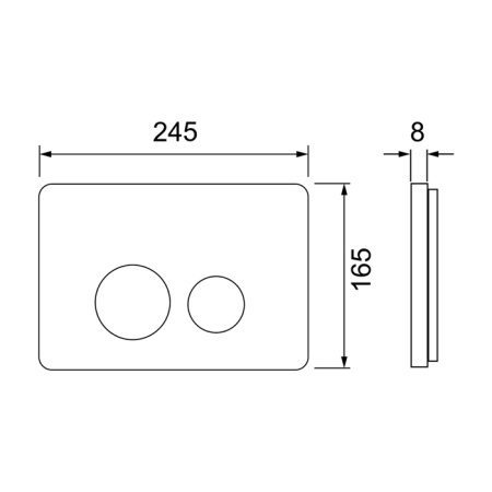 Кнопка смыва TECE Spring SL S240502 сатин