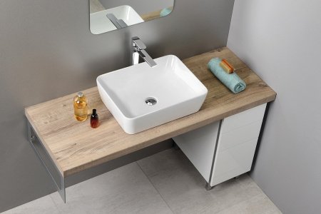 Раковина накладная 50см GSI Sand 903711 белая