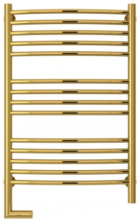 Полотенцесушитель электрический Сунержа Богема 2.0 80х50 золото, выгнутая, подключение правое