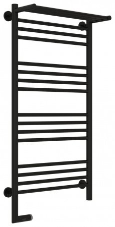 Полотенцесушитель электрический Сунержа Богема с полкой 2.0 100х50 черный матовый, подключение левое