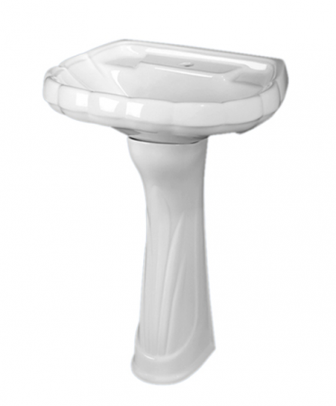 Раковина подвесная 60см Sanita Ромашка ROMSAWB01 белый