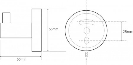 Крючок для полотенец Bemeta Omega 104106022 Хром