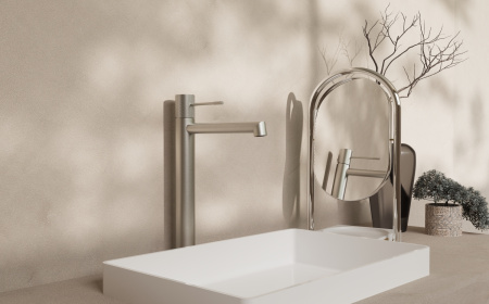 Смеситель для раковины Vincea Desire VBF-1D2BN брашированный никель