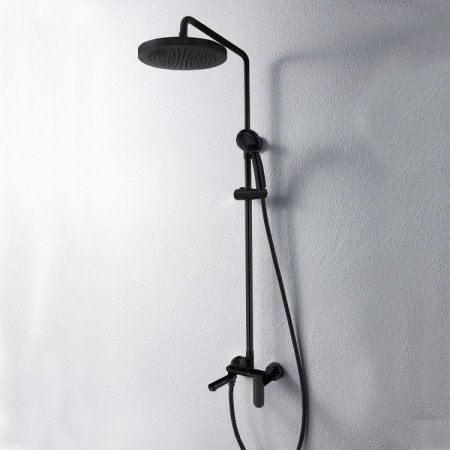 Душевая стойка Bravat OPAL BLACK F6125183BM-A5-RUS черный матовый
