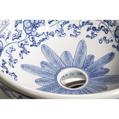 Раковина накладная 42см SAPHO PRIORI PI012 синий