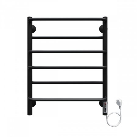 Полотенцесушитель электрический Terminus Евромикс П6 450x650, черный (RAL 9005 матовый)