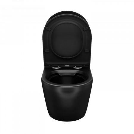 Унитаз подвесной IDDIS Blanco BLAR3BMi25 черный матовый, с сиденьем микролифт