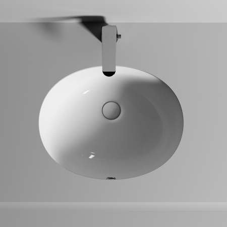 Раковина встраиваемая снизу 51см Ceramica Nova Element CN6042 белый