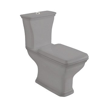 Унитаз напольный-компакт ArtCeram Civitas CIV004 34;00 серый, без сиденья